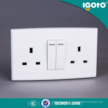 Igoto British Standard Dl3013 Doppel 13A Steckdose mit 2 Gang Switch